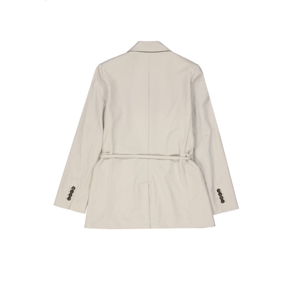 Brunello Cucinelli Beige Elastane Coat
