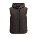 Brunello Cucinelli Brown Nylon Sleveless Jacket