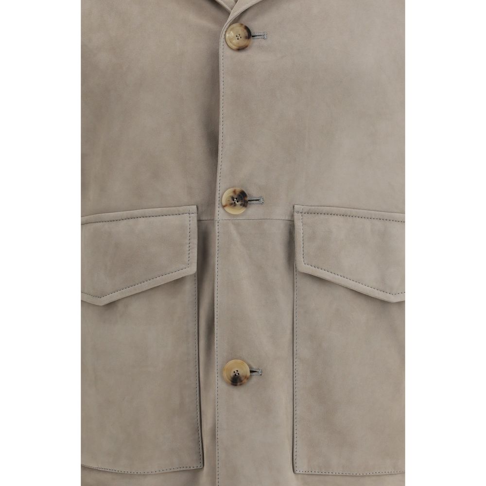 Brunello Cucinelli Bicolor Calf Leather Bos Taurus Clothing