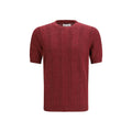 Brunello Cucinelli Multicolor Linen T-Shirt