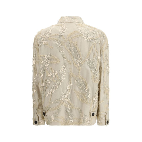 Brunello Cucinelli Beige Cotton Full-Length Jacket