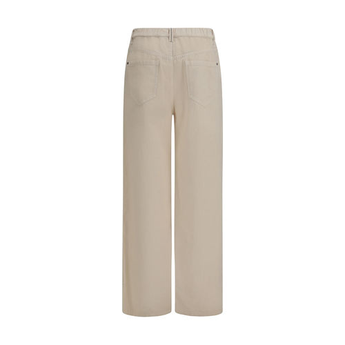 Brunello Cucinelli Beige Cotton Casual Pants