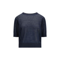 Brunello Cucinelli Blue Cotton Sweatshirt