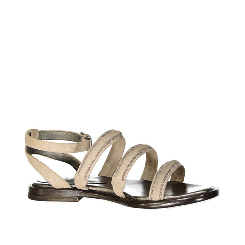 Brunello Cucinelli Beige Calfskin Sandals