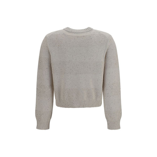 Brunello Cucinelli Beige Cotton Sweatshirt