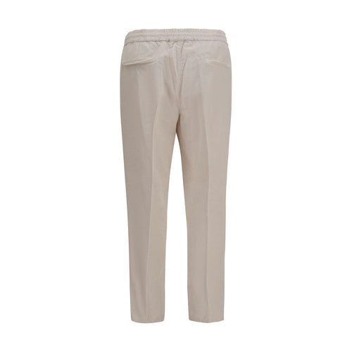 Brunello Cucinelli Beige Cotton Casual Pants