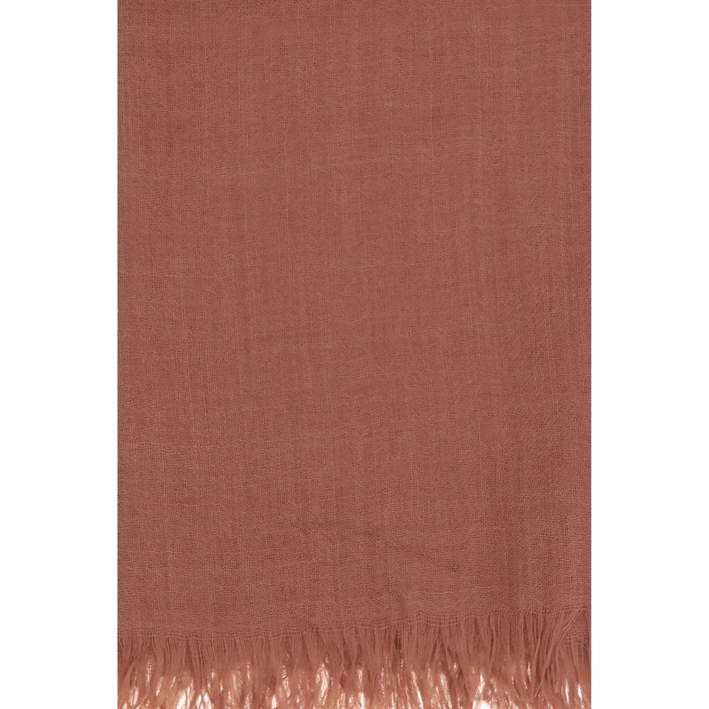 Brunello Cucinelli Orange Cashmere Foulard