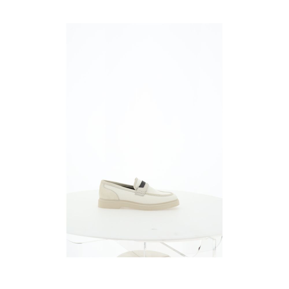 Brunello Cucinelli Beige Loafers Shoes