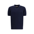 Brunello Cucinelli Blue Cotton Polo Shirt